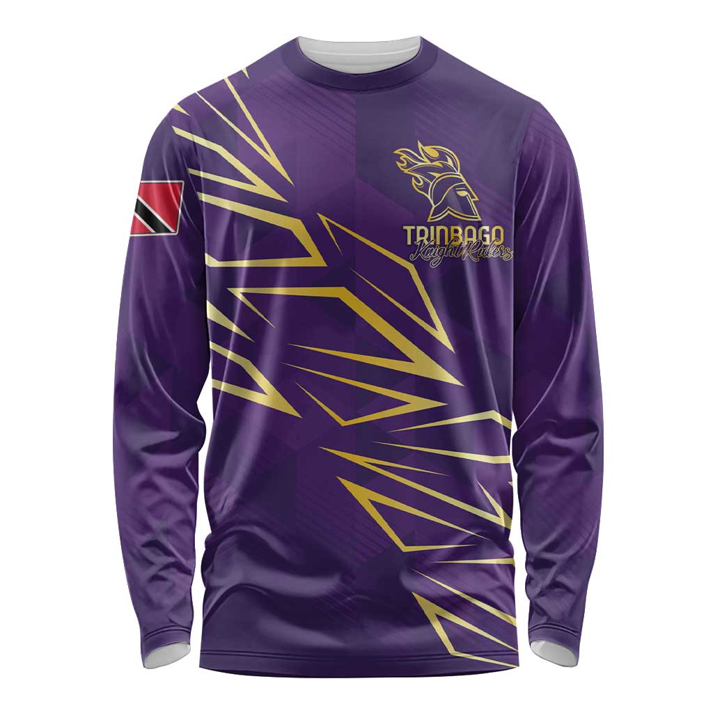 Trinbago Cricket Custom Long Sleeve Shirt TKR Quadruple Champion - Wonder Print Shop
