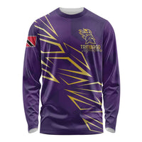 Trinbago Cricket Custom Long Sleeve Shirt TKR Quadruple Champion - Wonder Print Shop