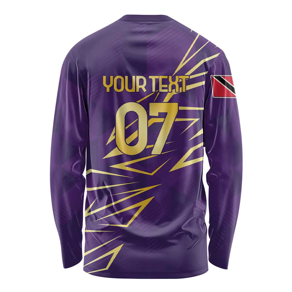 Trinbago Cricket Custom Long Sleeve Shirt TKR Quadruple Champion - Wonder Print Shop