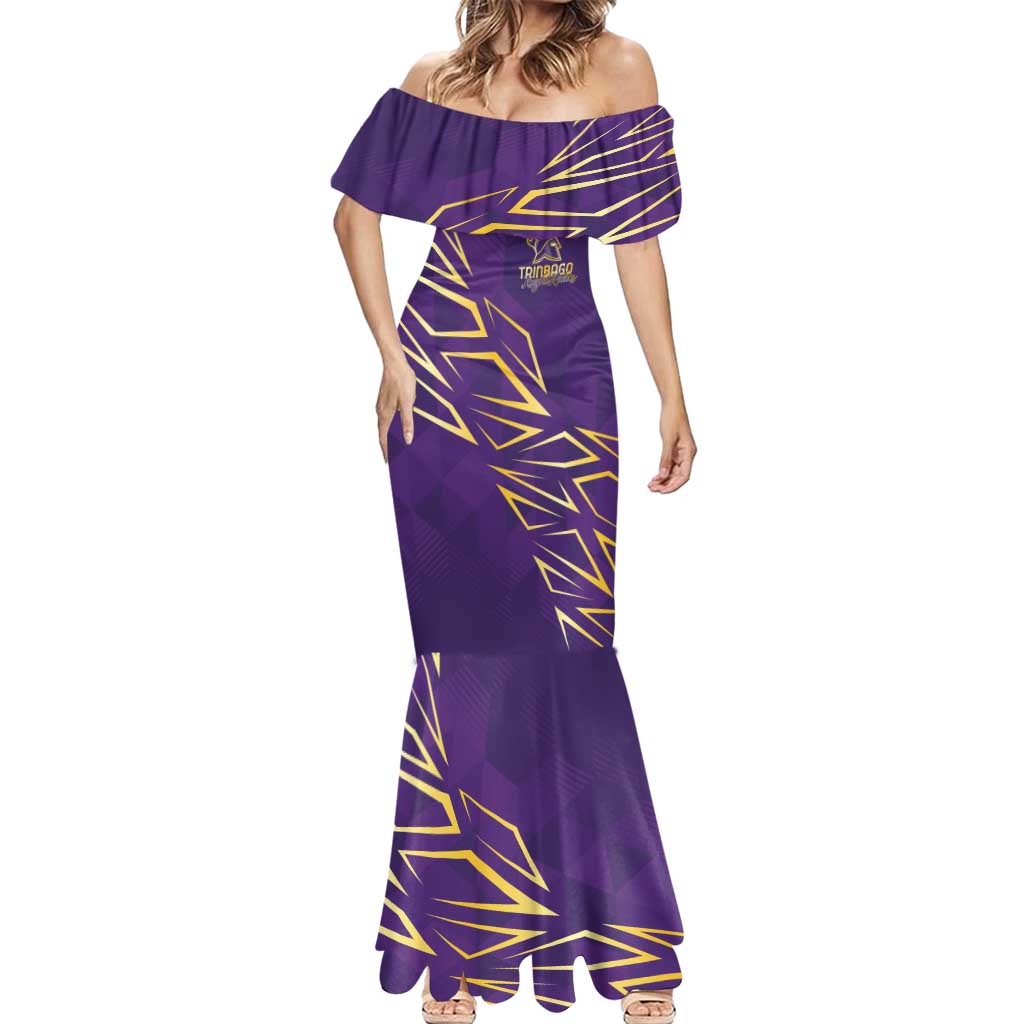 Trinbago Cricket Custom Mermaid Dress TKR Quadruple Champion - Wonder Print Shop