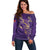 Trinbago Cricket Custom Off Shoulder Sweater TKR Quadruple Champion - Wonder Print Shop