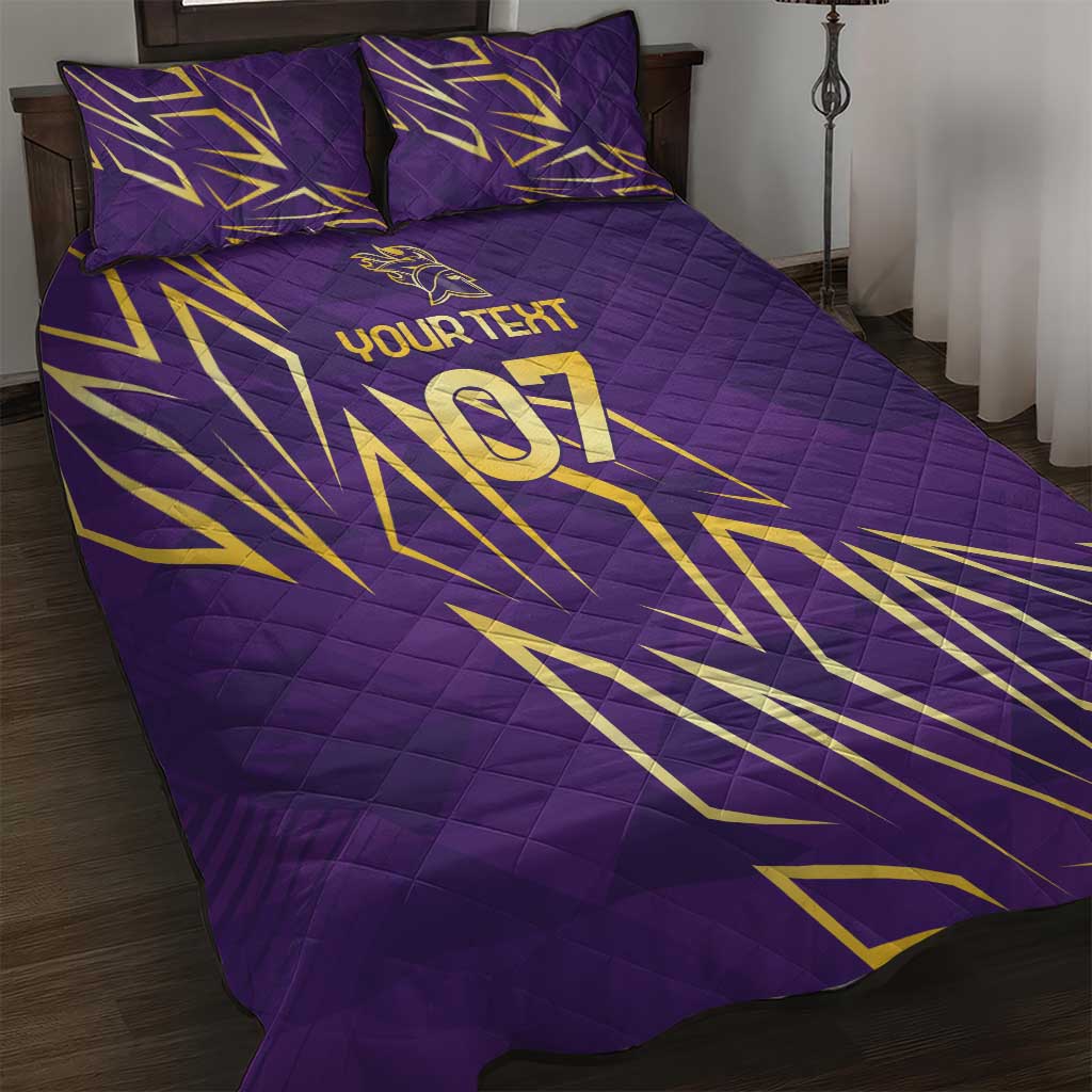 Trinbago Cricket Custom Quilt Bed Set TKR Quadruple Champion - Wonder Print Shop