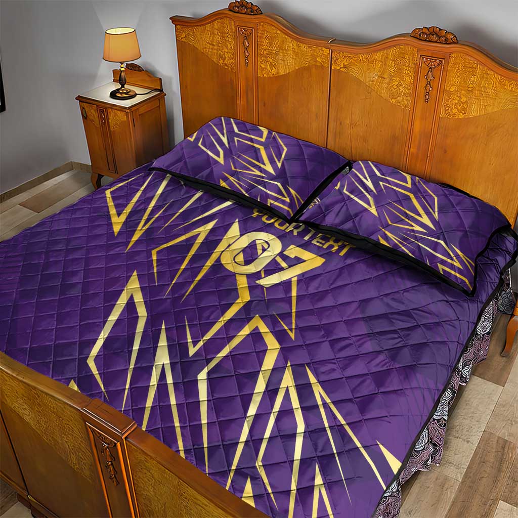 Trinbago Cricket Custom Quilt Bed Set TKR Quadruple Champion - Wonder Print Shop