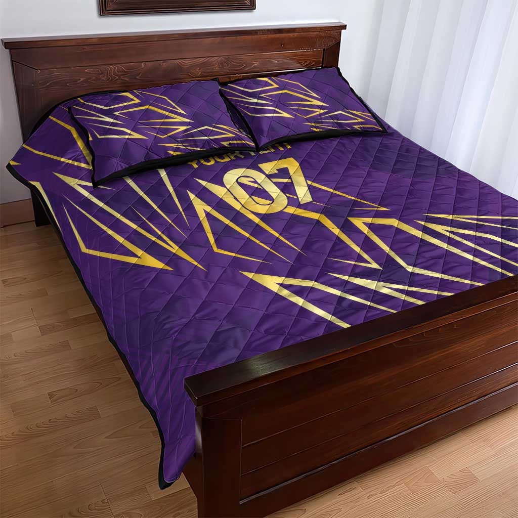 Trinbago Cricket Custom Quilt Bed Set TKR Quadruple Champion - Wonder Print Shop