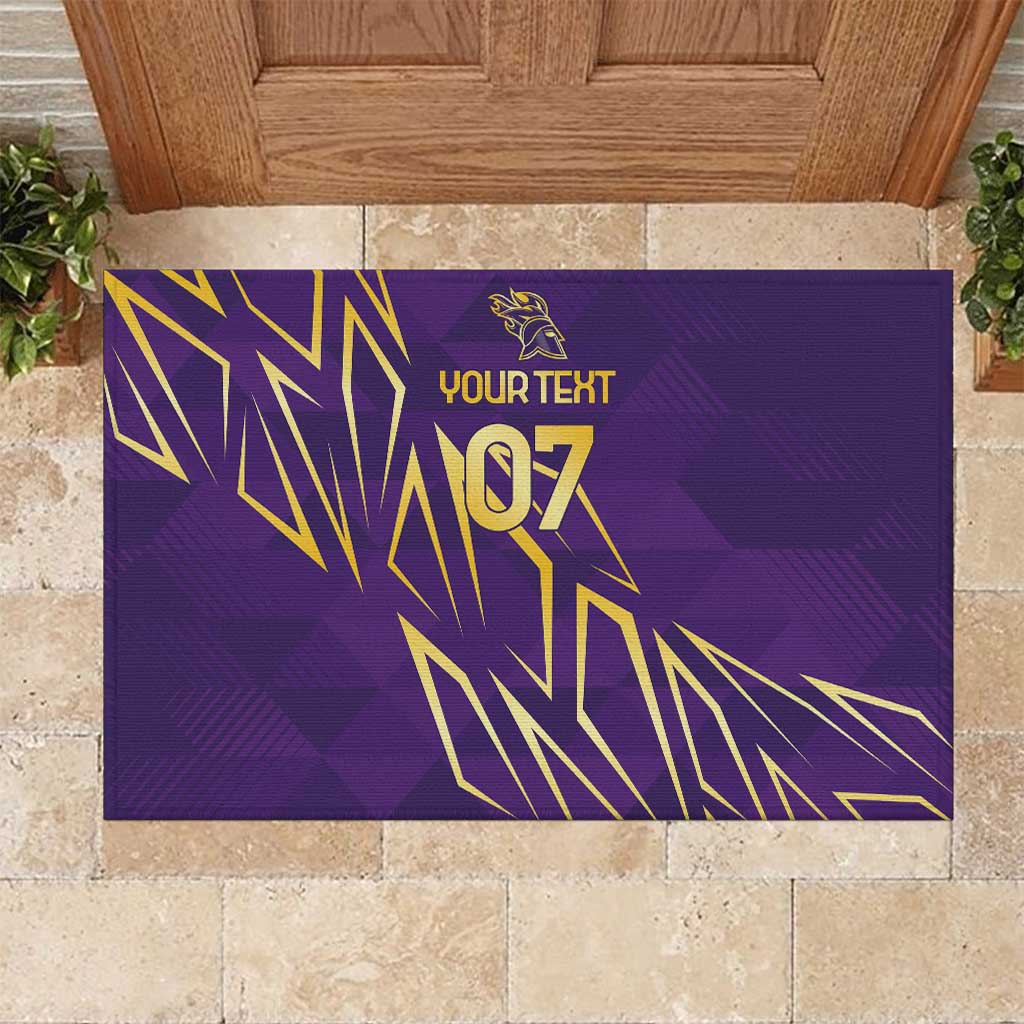 Trinbago Cricket Custom Rubber Doormat TKR Quadruple Champion - Wonder Print Shop