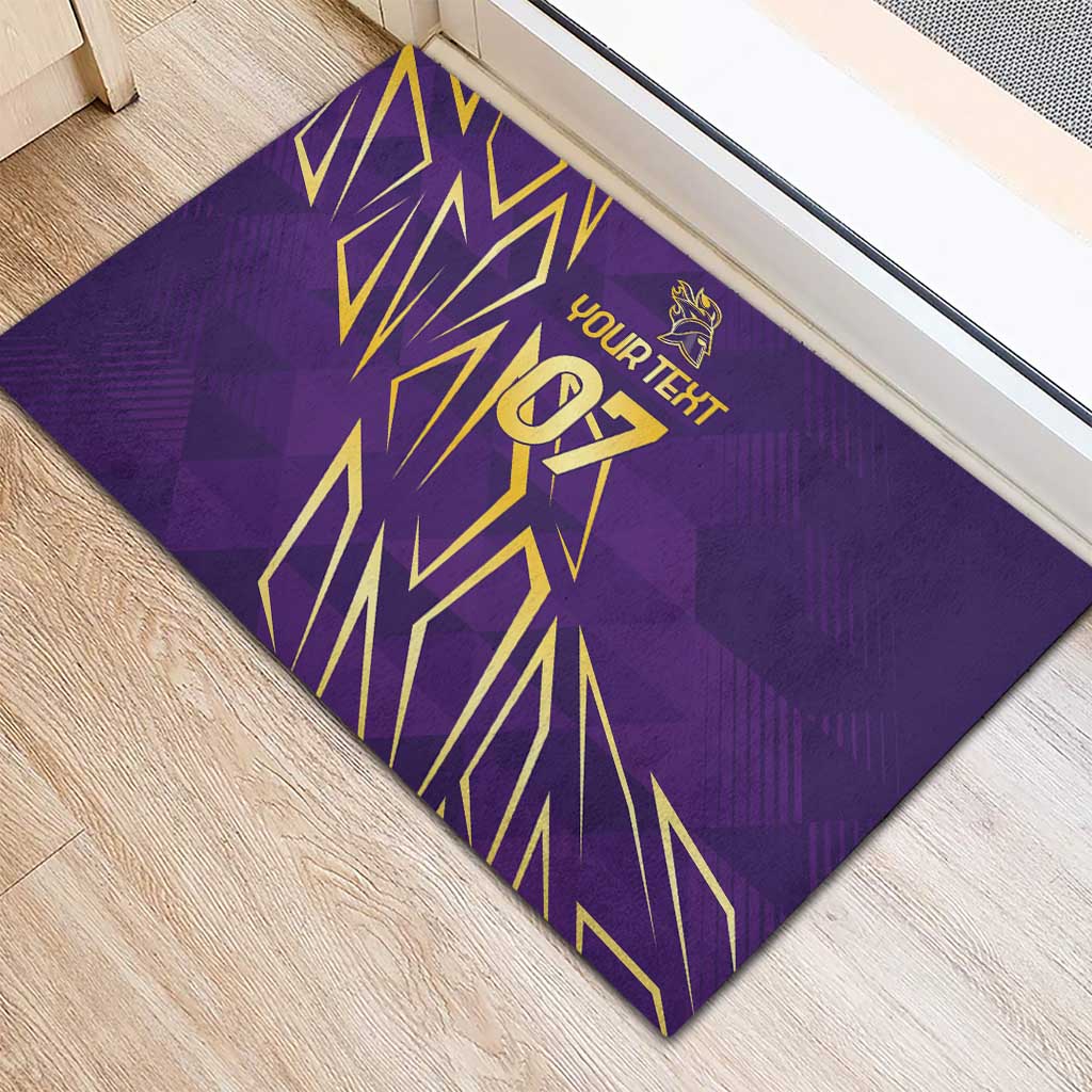 Trinbago Cricket Custom Rubber Doormat TKR Quadruple Champion - Wonder Print Shop