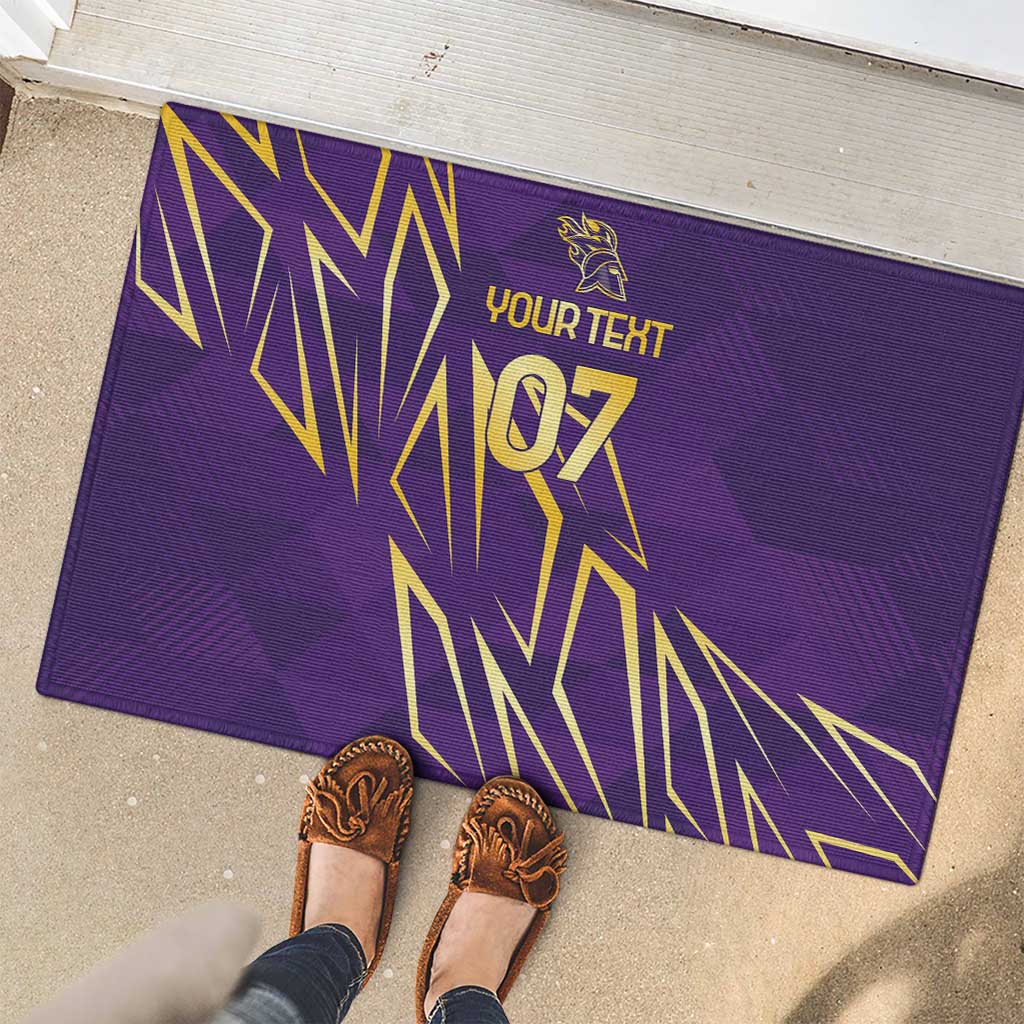 Trinbago Cricket Custom Rubber Doormat TKR Quadruple Champion - Wonder Print Shop