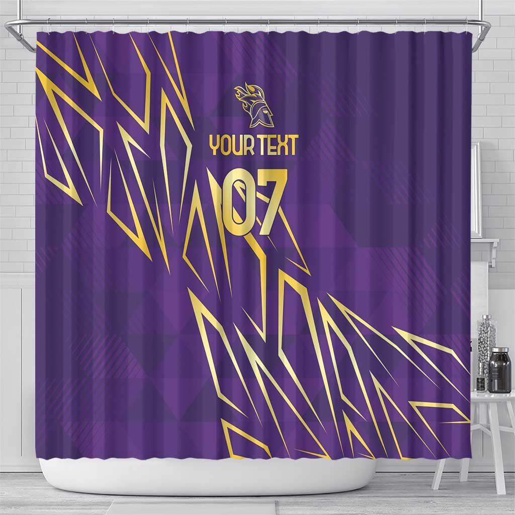 Trinbago Cricket Custom Shower Curtain TKR Quadruple Champion - Wonder Print Shop