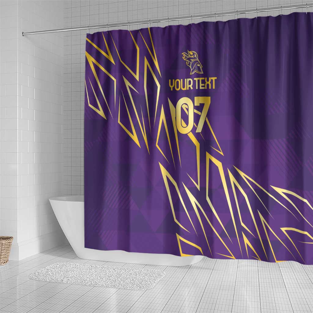 Trinbago Cricket Custom Shower Curtain TKR Quadruple Champion - Wonder Print Shop