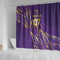 Trinbago Cricket Custom Shower Curtain TKR Quadruple Champion - Wonder Print Shop