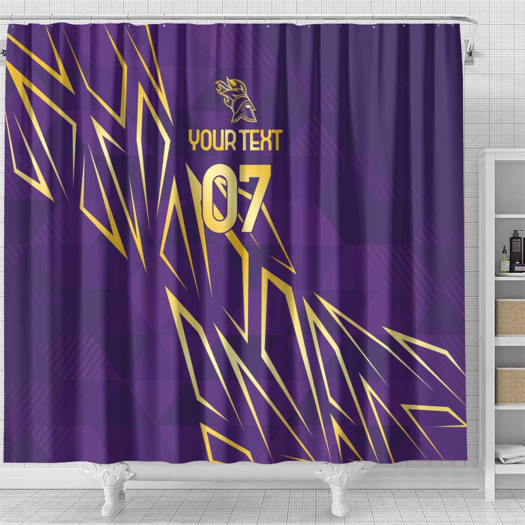 Trinbago Cricket Custom Shower Curtain TKR Quadruple Champion - Wonder Print Shop
