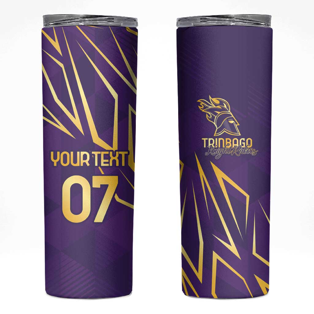 Trinbago Cricket Custom Skinny Tumbler TKR Quadruple Champion - Wonder Print Shop