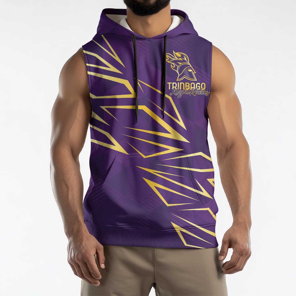 Trinbago Cricket Custom Sleeveless Hoodie TKR Quadruple Champion - Wonder Print Shop