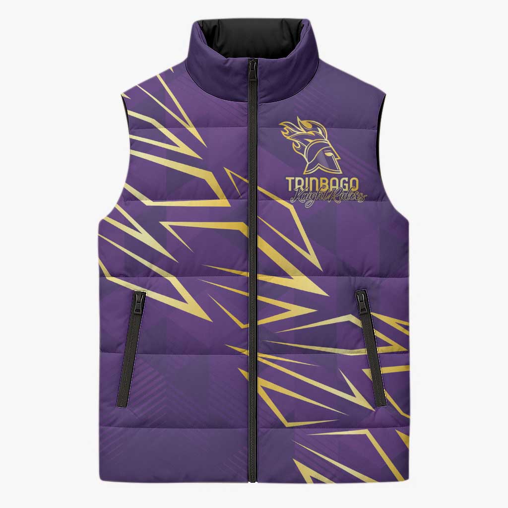 Trinbago Cricket Custom Sleeveless Puffer Jacket TKR Quadruple Champion - Wonder Print Shop