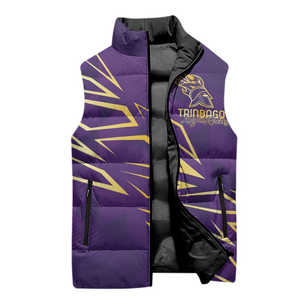 Trinbago Cricket Custom Sleeveless Puffer Jacket TKR Quadruple Champion - Wonder Print Shop