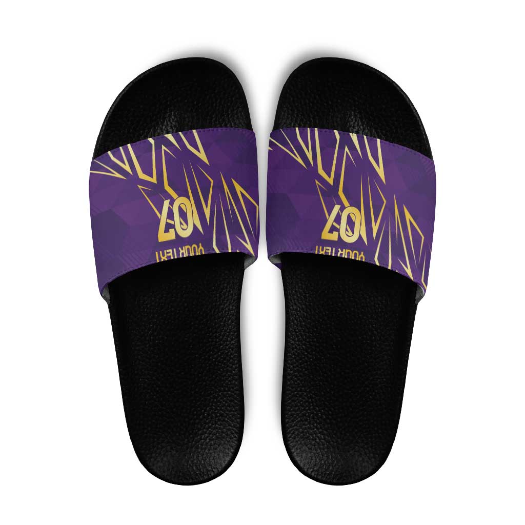 Trinbago Cricket Custom Slide Sandals TKR Quadruple Champion - Wonder Print Shop