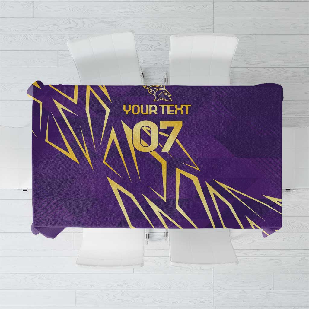 Trinbago Cricket Custom Tablecloth TKR Quadruple Champion - Wonder Print Shop