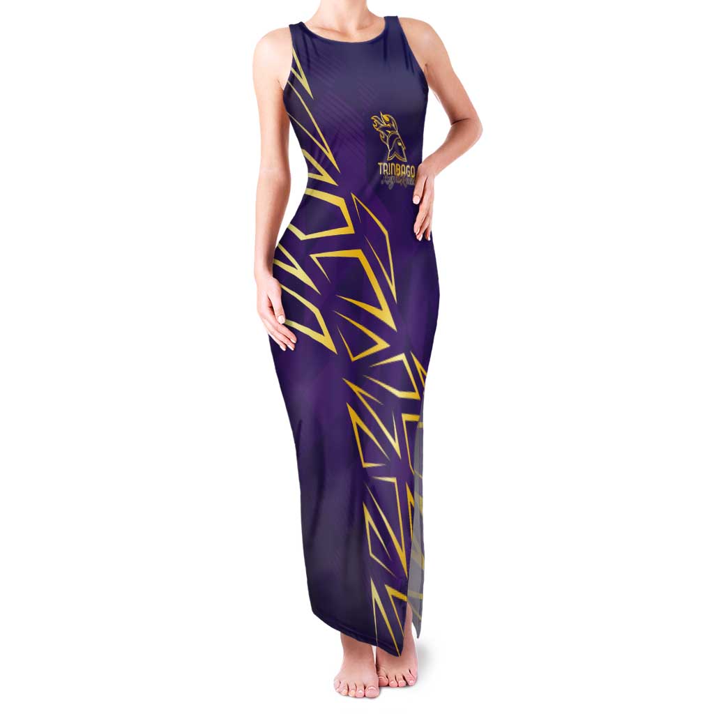 Trinbago Cricket Custom Tank Maxi Dress TKR Quadruple Champion - Wonder Print Shop