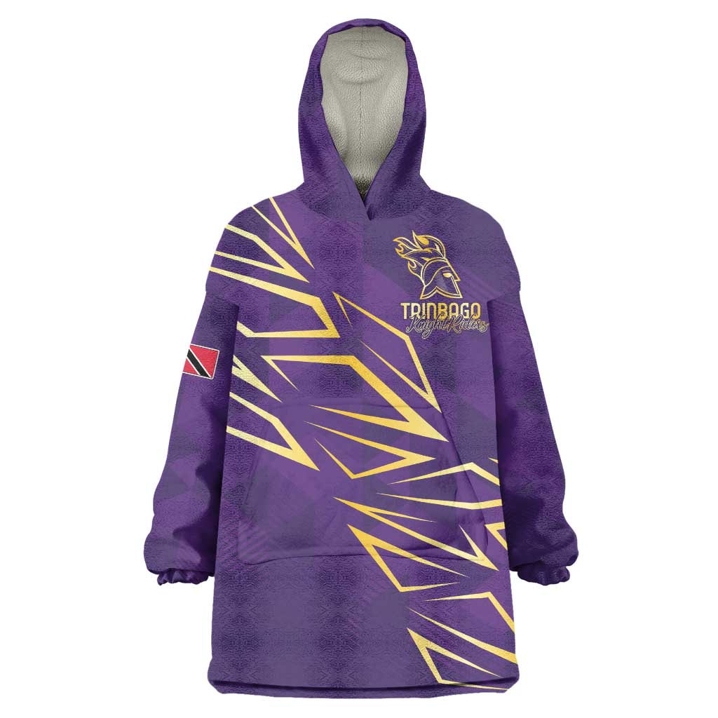Trinbago Cricket Custom Wearable Blanket Hoodie TKR Quadruple Champion - Wonder Print Shop