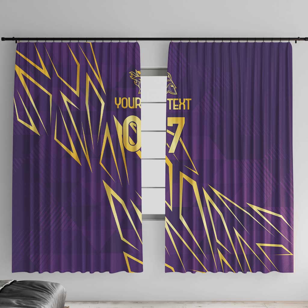 Trinbago Cricket Custom Window Curtain TKR Quadruple Champion - Wonder Print Shop