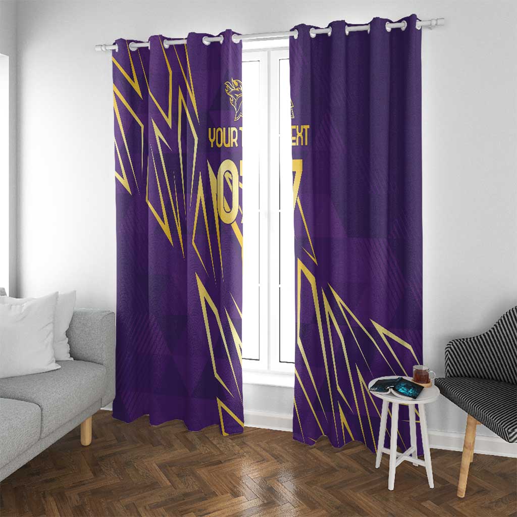 Trinbago Cricket Custom Window Curtain TKR Quadruple Champion - Wonder Print Shop