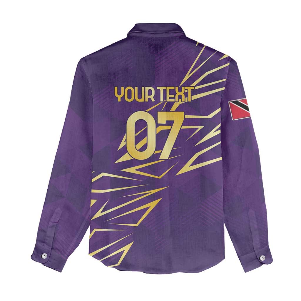 Trinbago Cricket Custom Women Casual Shirt TKR Quadruple Champion - Wonder Print Shop