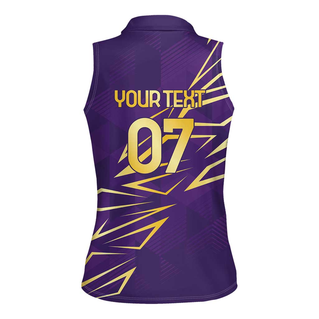 Trinbago Cricket Custom Women Sleeveless Polo Shirt TKR Quadruple Champion - Wonder Print Shop