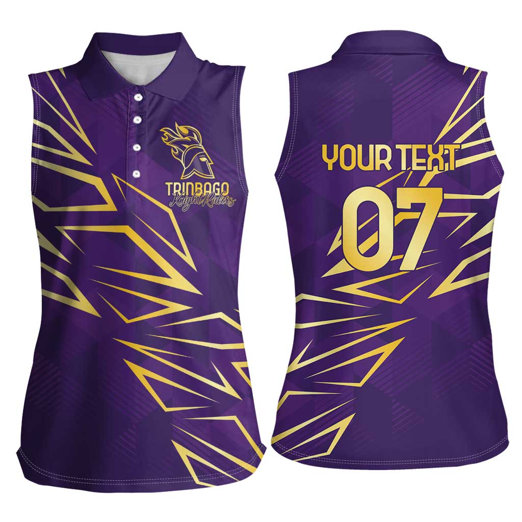 Trinbago Cricket Custom Women Sleeveless Polo Shirt TKR Quadruple Champion - Wonder Print Shop
