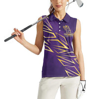 Trinbago Cricket Custom Women Sleeveless Polo Shirt TKR Quadruple Champion - Wonder Print Shop