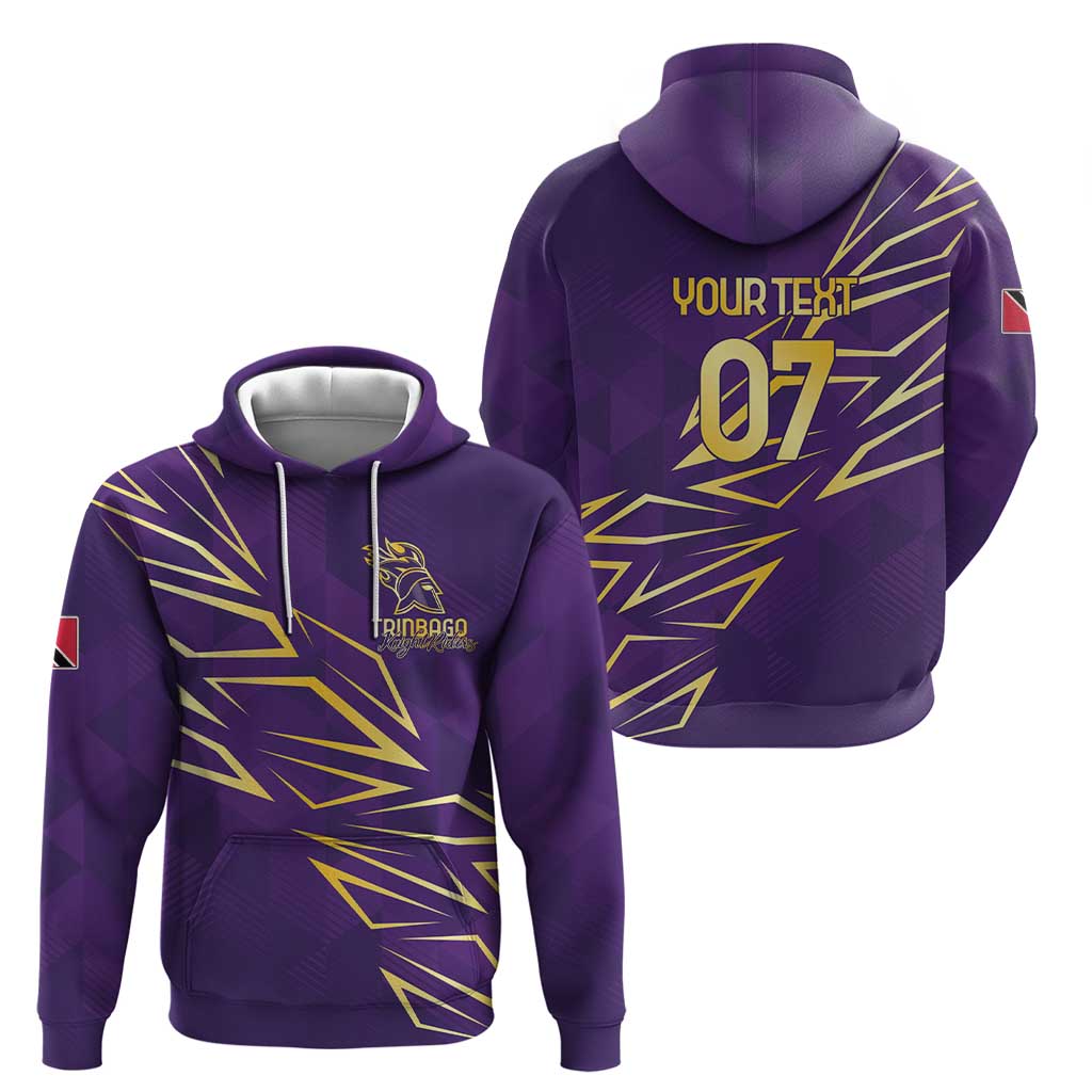 Trinbago Cricket Custom Zip Hoodie TKR Quadruple Champion - Wonder Print Shop