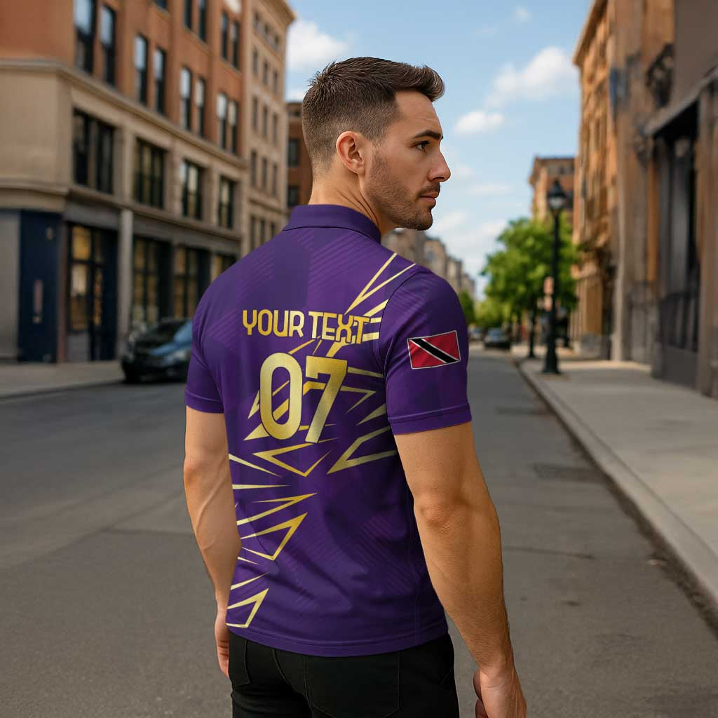 Trinbago Cricket Custom Zipper Polo Shirt TKR Quadruple Champion - Wonder Print Shop