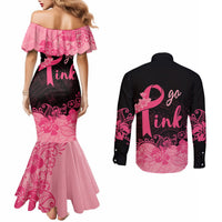 polynesian-couples-matching-mermaid-dress-and-long-sleeve-button-shirts-plumeria-breast-cancer-awareness-survivor-ribbon-pink