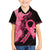 Polynesian Kid Hawaiian Shirt Plumeria Breast Cancer Awareness Survivor Ribbon Pink - Wonder Print Shop