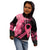 Polynesian Kid Hoodie Plumeria Breast Cancer Awareness Survivor Ribbon Pink - Wonder Print Shop