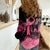 Polynesian Women Casual Shirt Plumeria Breast Cancer Awareness Survivor Ribbon Pink - Wonder Print Shop