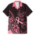 Polynesian Kid Hawaiian Shirt Breast Cancer RIbbon Butterfly Mix Plumeria Curves Pink - Wonder Print Shop