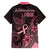 Polynesian Kid Hawaiian Shirt Breast Cancer RIbbon Butterfly Mix Plumeria Curves Pink - Wonder Print Shop