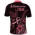 Polynesian Polo Shirt Breast Cancer RIbbon Butterfly Mix Plumeria Curves Pink - Wonder Print Shop