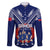 Personalised Samoa Rugby Family Matching Long Sleeve Bodycon Dress and Hawaiian Shirt World Cup 2023 Siamupini Siva Tau LT7 - Wonder Print Shop