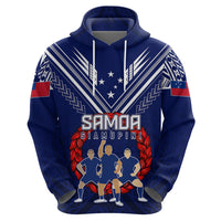 Personalised Samoa Rugby Hoodie World Cup 2023 Siamupini Siva Tau - Wonder Print Shop