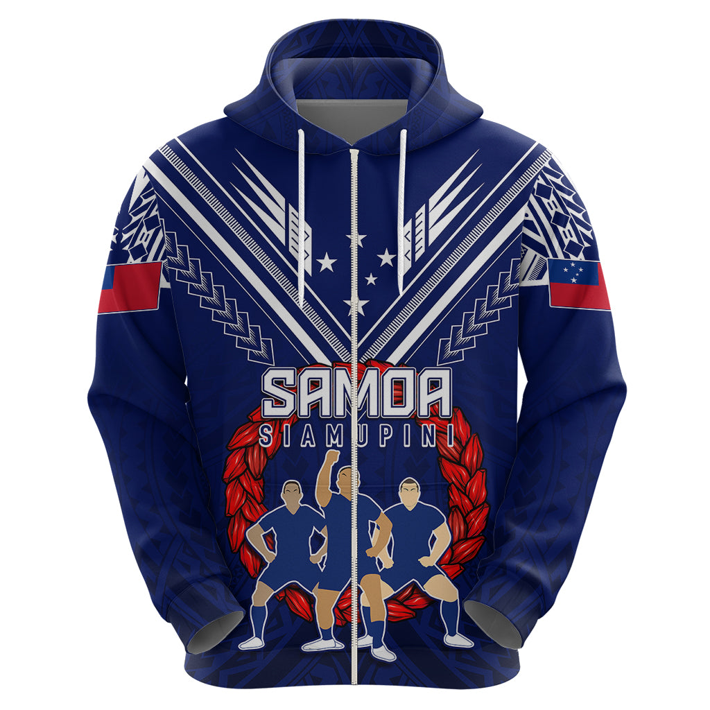 Personalised Samoa Rugby Hoodie World Cup 2023 Siamupini Siva Tau - Wonder Print Shop