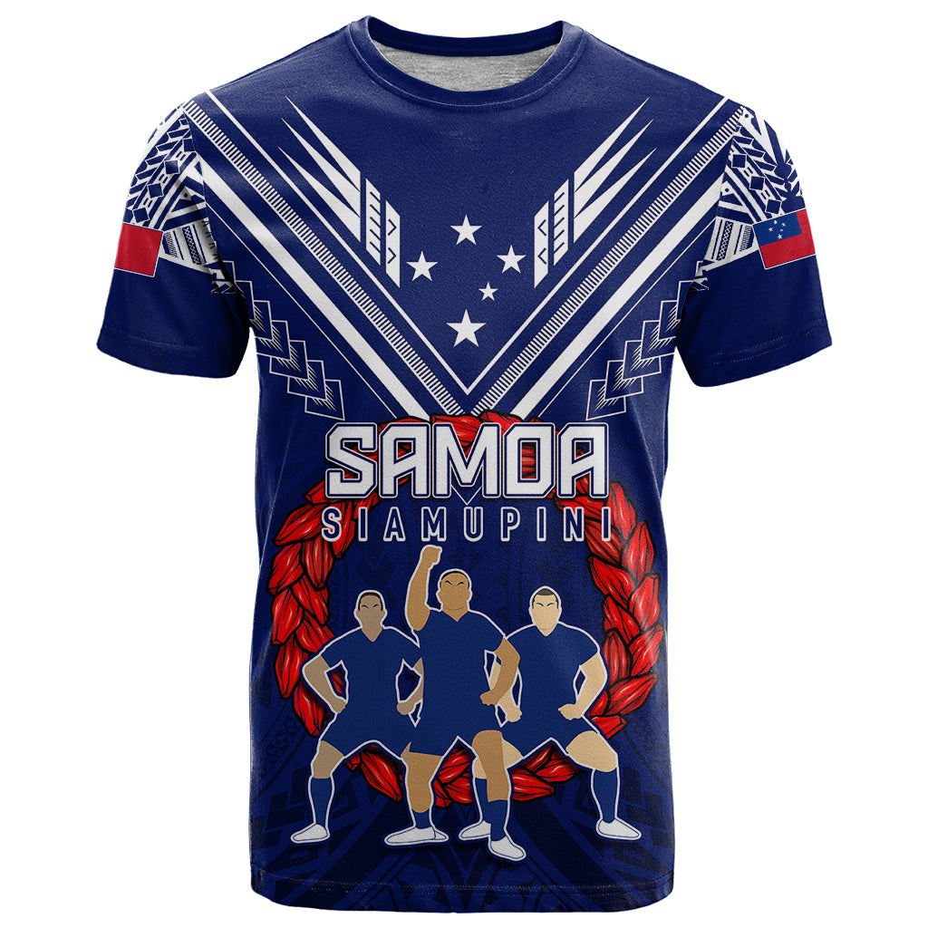 Personalised Samoa Rugby T Shirt World Cup 2023 Siamupini Siva Tau - Wonder Print Shop
