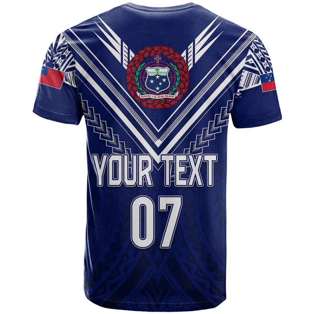 Personalised Samoa Rugby T Shirt World Cup 2023 Siamupini Siva Tau - Wonder Print Shop