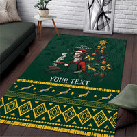 Personalised South Africa Christmas Area Rug Bokke Merry Braai-mas LT7 - Wonder Print Shop