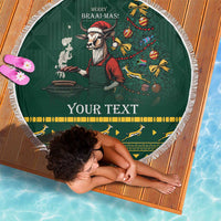 Personalised South Africa Christmas Beach Blanket Bokke Merry Braai-mas LT7 - Wonder Print Shop