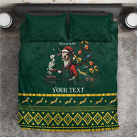 Personalised South Africa Christmas Bedding Set Bokke Merry Braai-mas LT7 - Wonder Print Shop