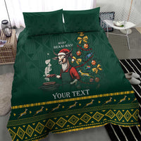 Personalised South Africa Christmas Bedding Set Bokke Merry Braai-mas LT7 - Wonder Print Shop