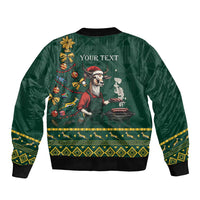 Personalised South Africa Christmas Bomber Jacket Bokke Merry Braai-mas LT7 - Wonder Print Shop