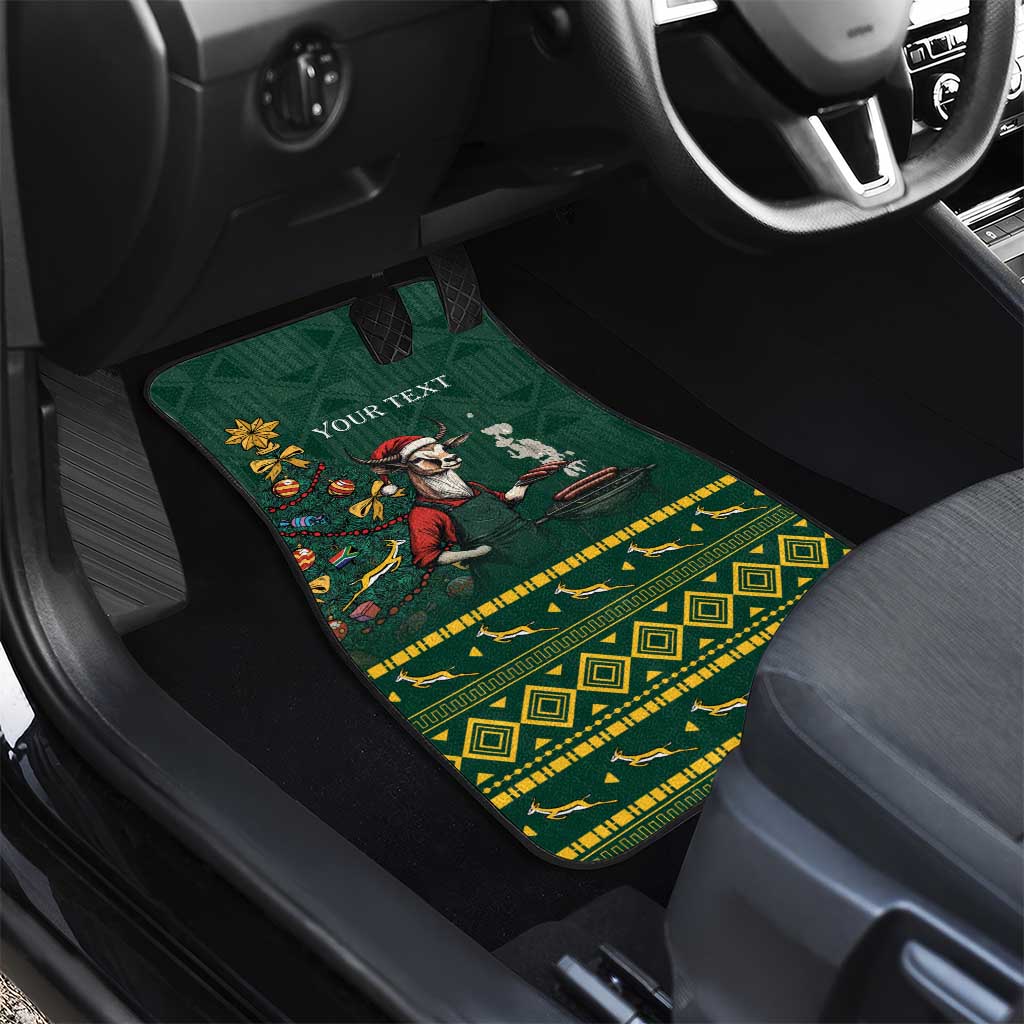 Personalised South Africa Christmas Car Mats Bokke Merry Braai-mas LT7 - Wonder Print Shop