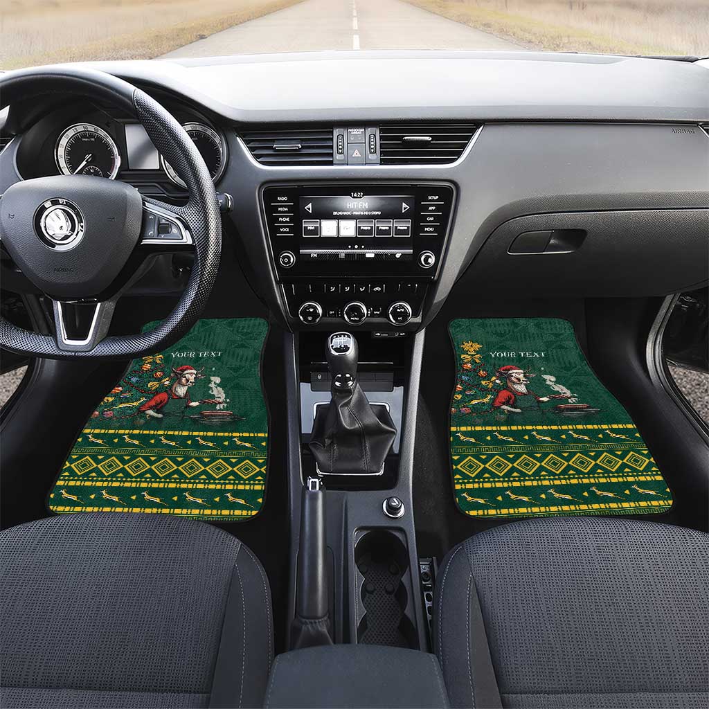 Personalised South Africa Christmas Car Mats Bokke Merry Braai-mas LT7 - Wonder Print Shop